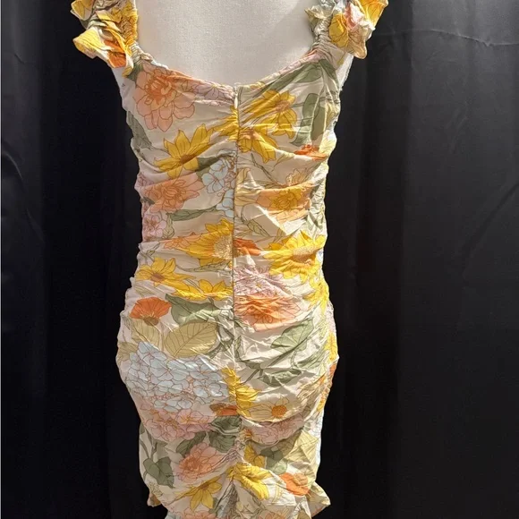 Floral Ruched Button-Down Dress - Picture 3 of 3